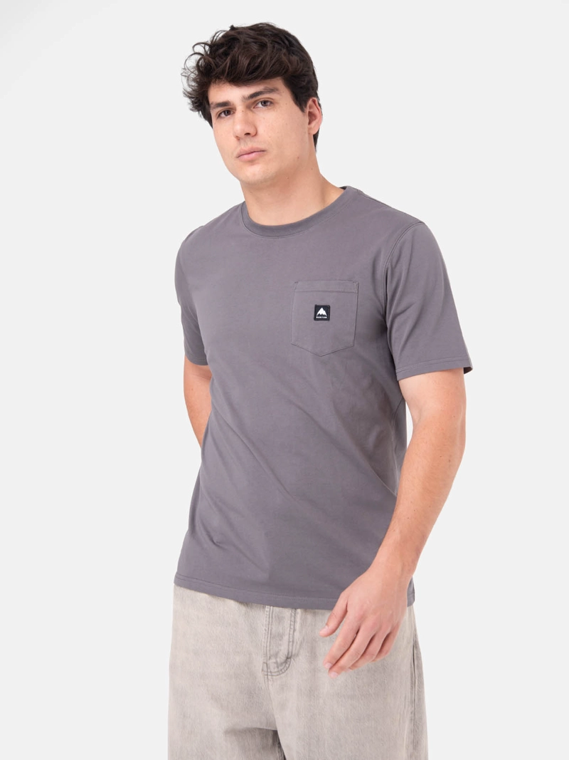POLERA M/C HOMBRE COLFAX GRIS  BURTON - 1