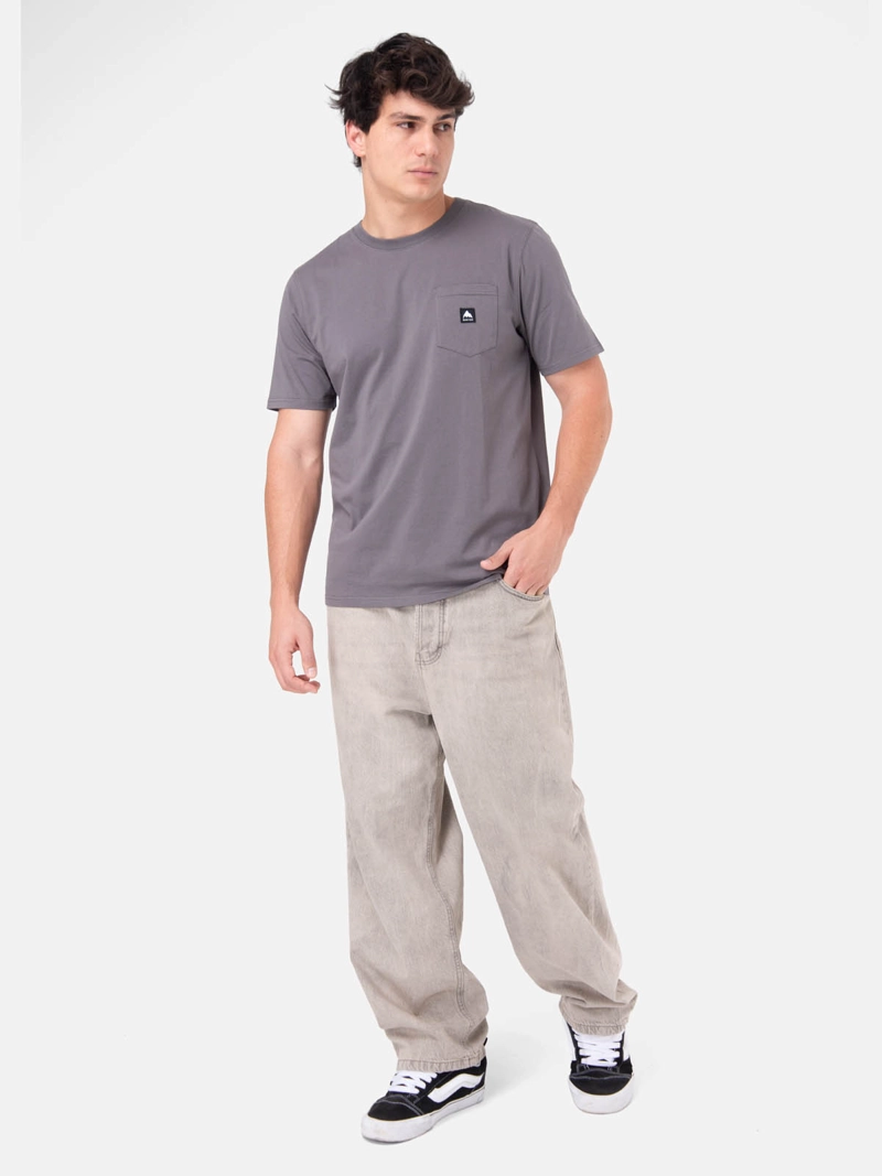 POLERA M/C HOMBRE COLFAX GRIS  BURTON - 5