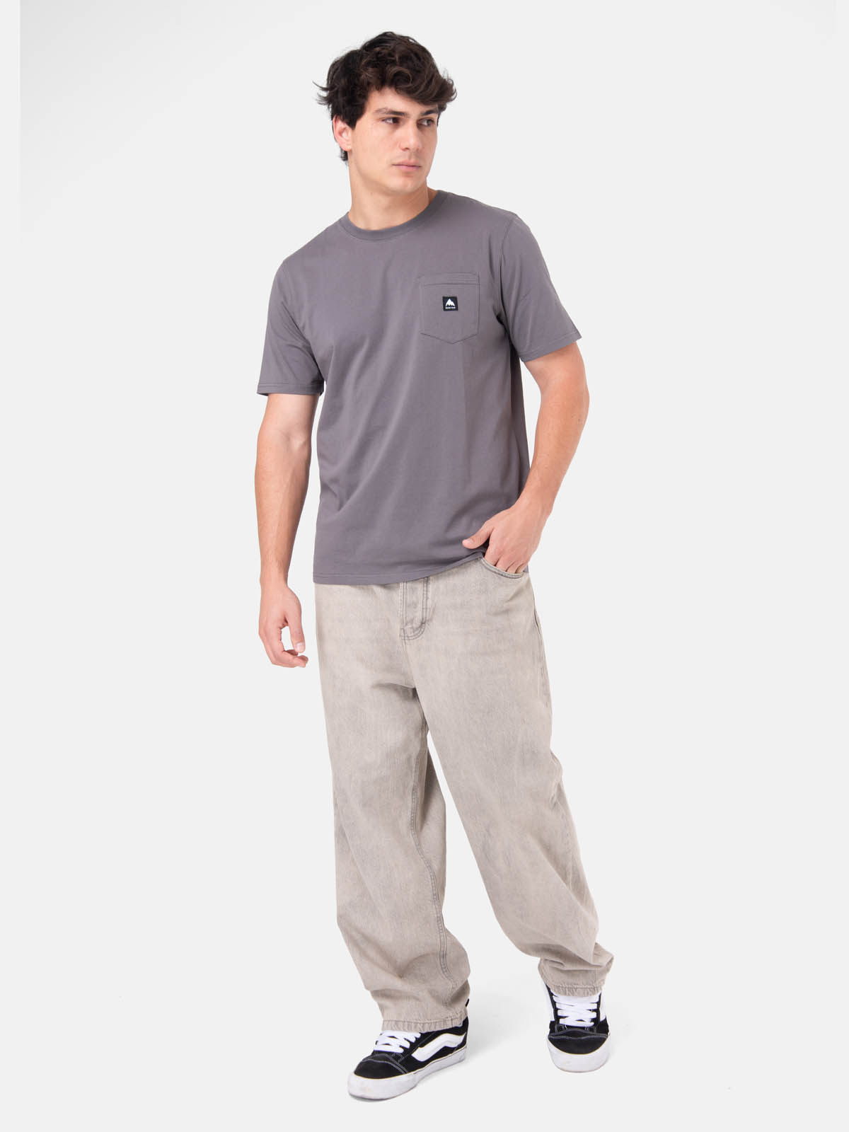 POLERA M/C HOMBRE COLFAX GRIS  BURTON - 6