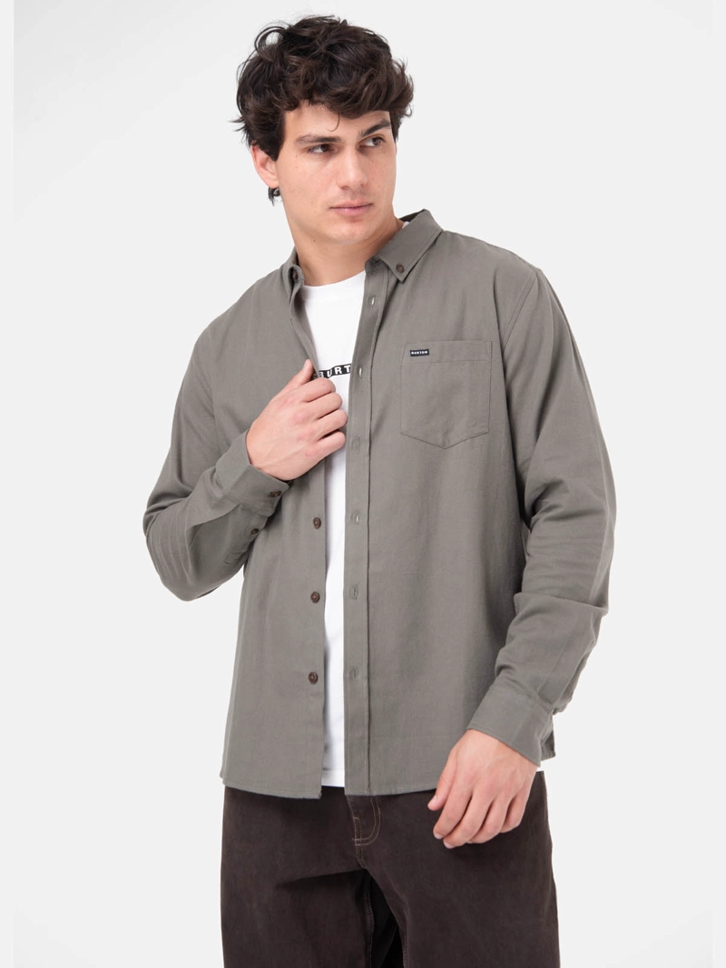 CAMISA HOMBRE MANGA LARGA VERDE  BURTON - 1