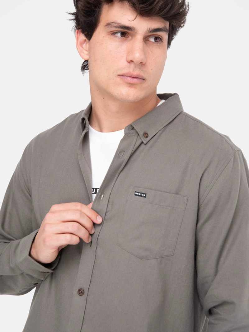 CAMISA HOMBRE MANGA LARGA VERDE  BURTON - 4