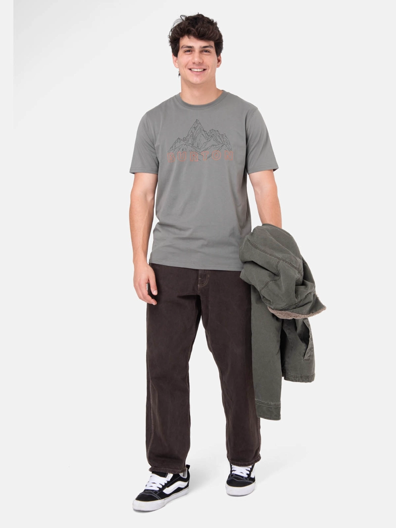 POLERA M/C HOMBRE MOUNTAIN STAMP VERDE  BURTON - 5