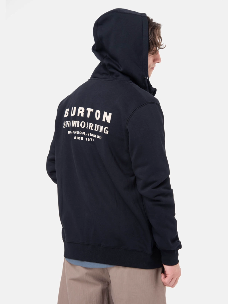 POLERON HOMBRE LANDMARK FULL ZIP GRIS OSCURO  BURTON - 2