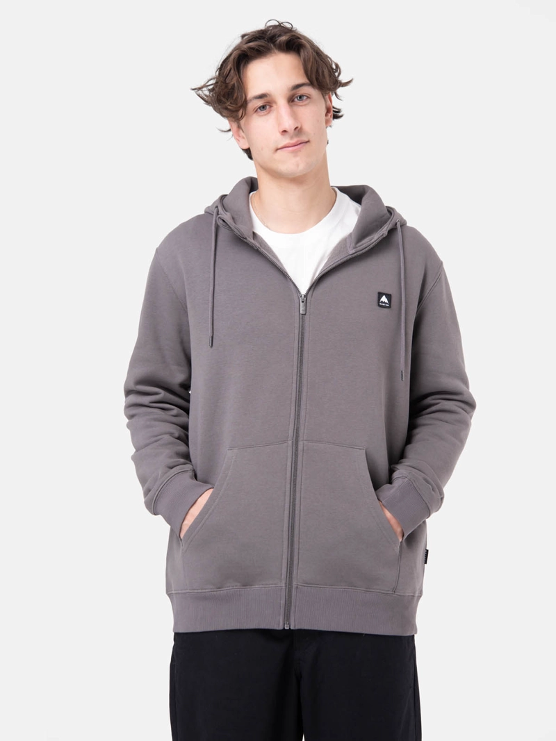 POLERON HOMBRE EMBLEM FULL ZIP GRIS  BURTON - 2