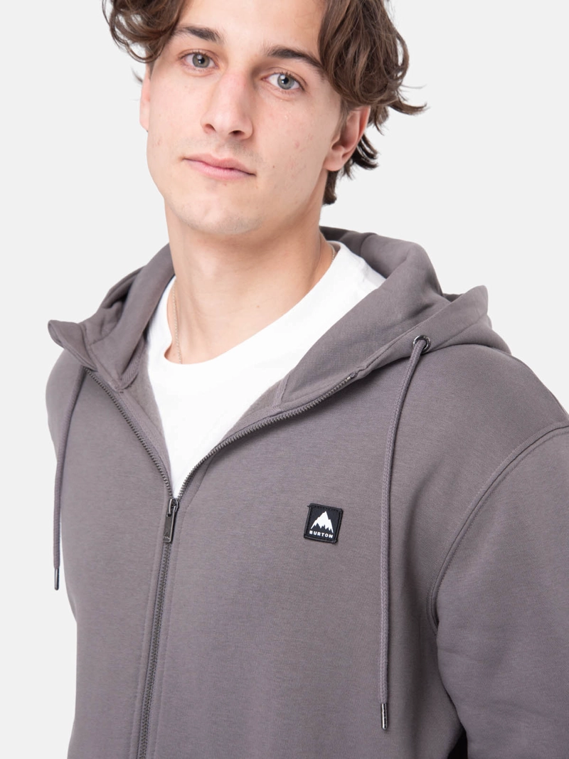 POLERON HOMBRE EMBLEM FULL ZIP GRIS  BURTON - 5