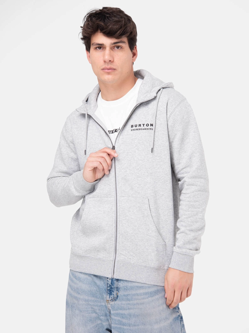 POLERON HOMBRE LANDMARK FULL ZIP GRIS CLARO  BURTON - 1