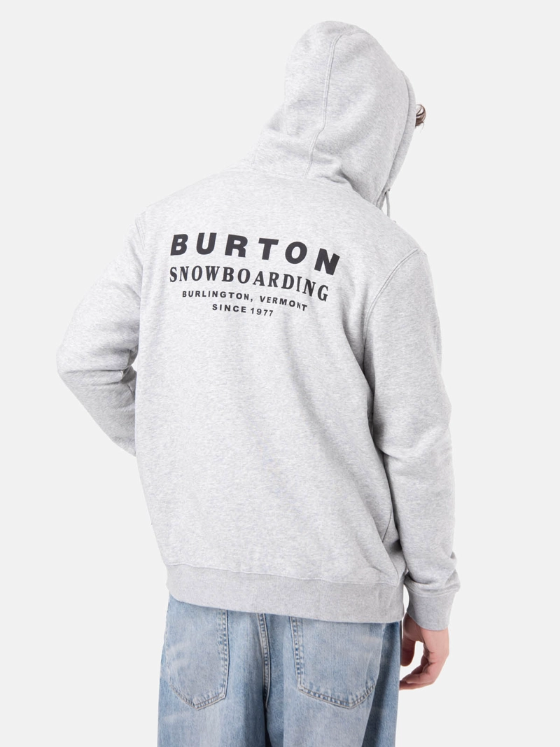 POLERON HOMBRE LANDMARK FULL ZIP GRIS CLARO  BURTON - 5