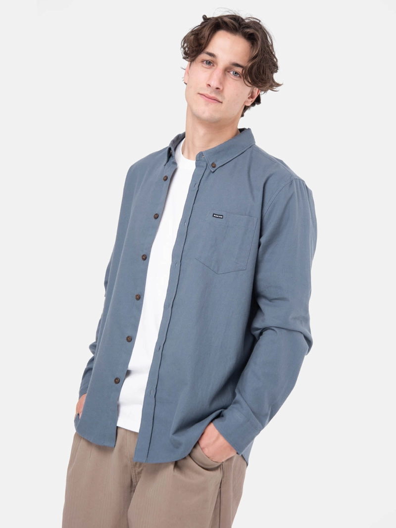CAMISA HOMBRE MANGA LARGA GRIS  BURTON - 1