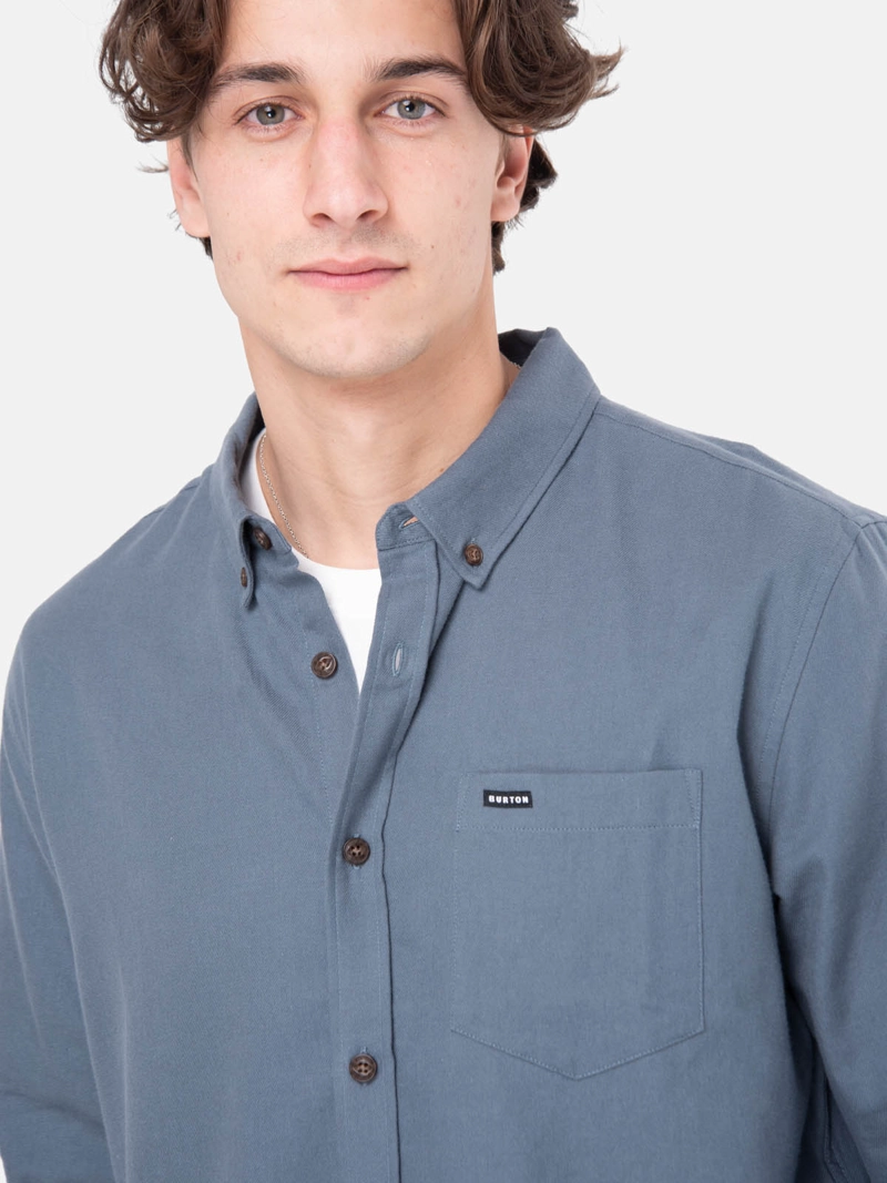 CAMISA HOMBRE MANGA LARGA GRIS  BURTON - 4