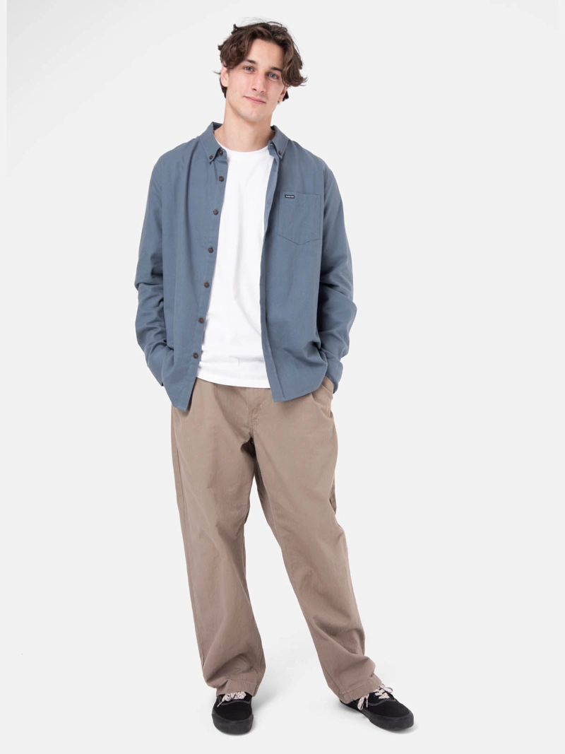 CAMISA HOMBRE MANGA LARGA GRIS  BURTON - 6