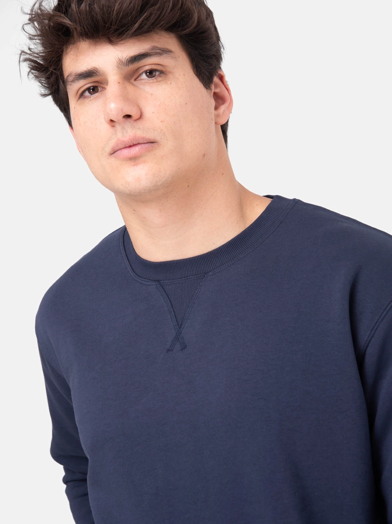 POLERON HOMBRE BASIC CREW AZUL  BURTON - 4