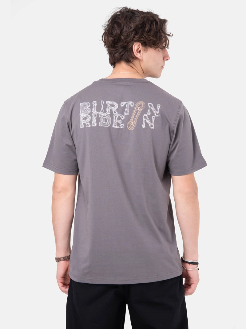 POLERA M/C HOMBRE DISRUPT GRIS  BURTON - 2