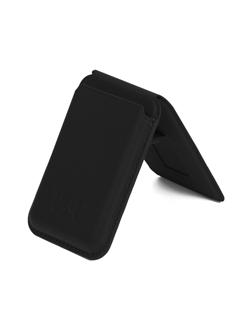 BILLETERA CUERO UNISEX MOROCCO MAGSAFE WALL NEGRO CAT - 4