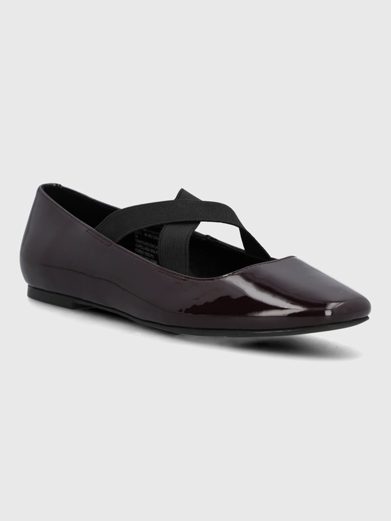 BALLERINA CUERO MUJER LAVING ROJO HUSH PUPPIES - 1