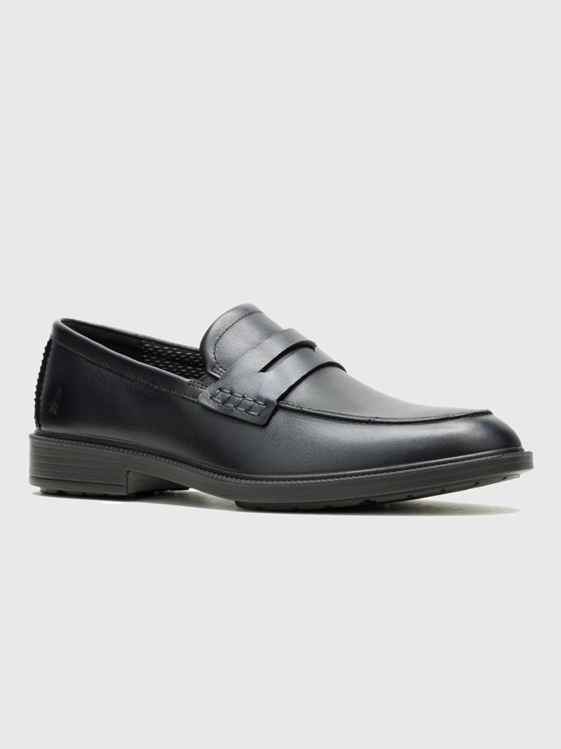 MOCASIN CUERO HOMBRE BANKER PENNY NEGRO HUSH PUPPIES - 1