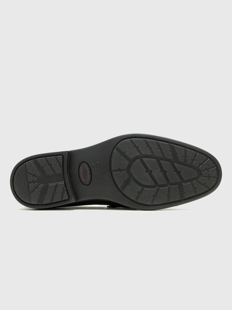 MOCASIN CUERO HOMBRE BANKER PENNY NEGRO HUSH PUPPIES - 6