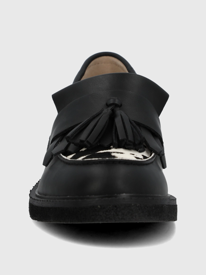 MOCASIN CUERO MUJER FRANTY NEGRO HUSH PUPPIES - 4