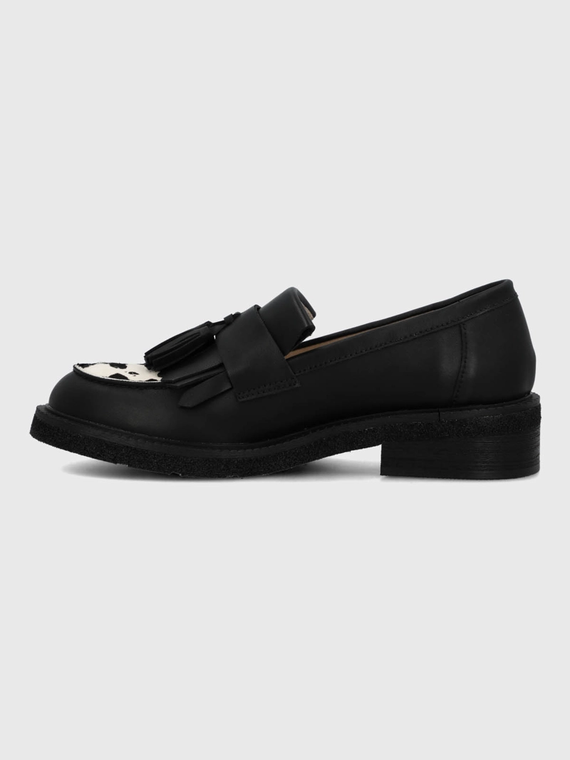 MOCASIN CUERO MUJER FRANTY NEGRO HUSH PUPPIES - 5