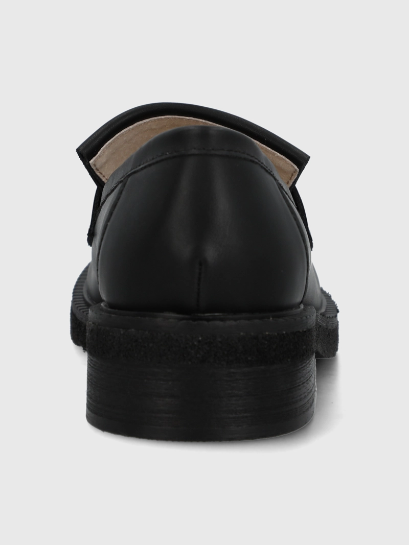 MOCASIN CUERO MUJER FRANTY NEGRO HUSH PUPPIES - 7