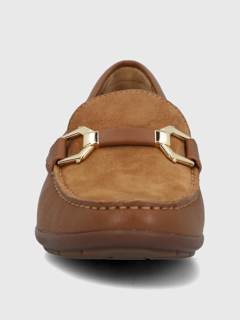 MOCASIN CUERO MUJER NATALIA CAFE  HUSH PUPPIES - 4