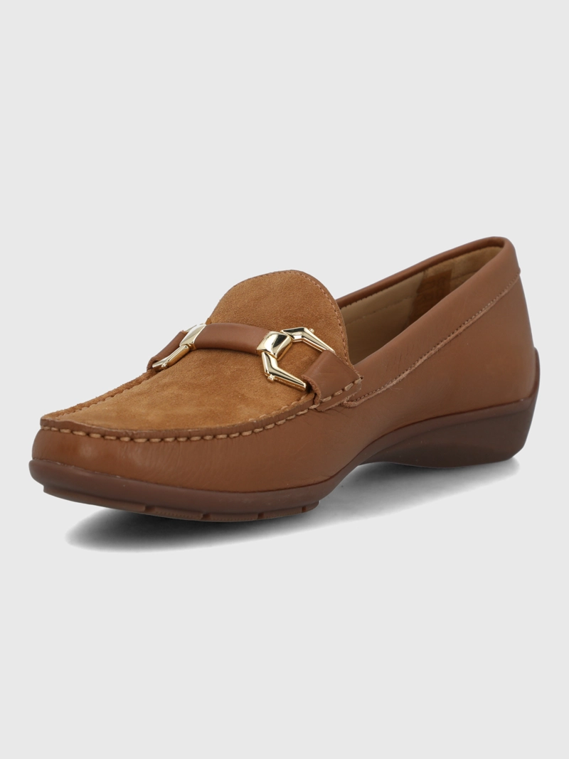 MOCASIN CUERO MUJER NATALIA CAFE  HUSH PUPPIES - 6