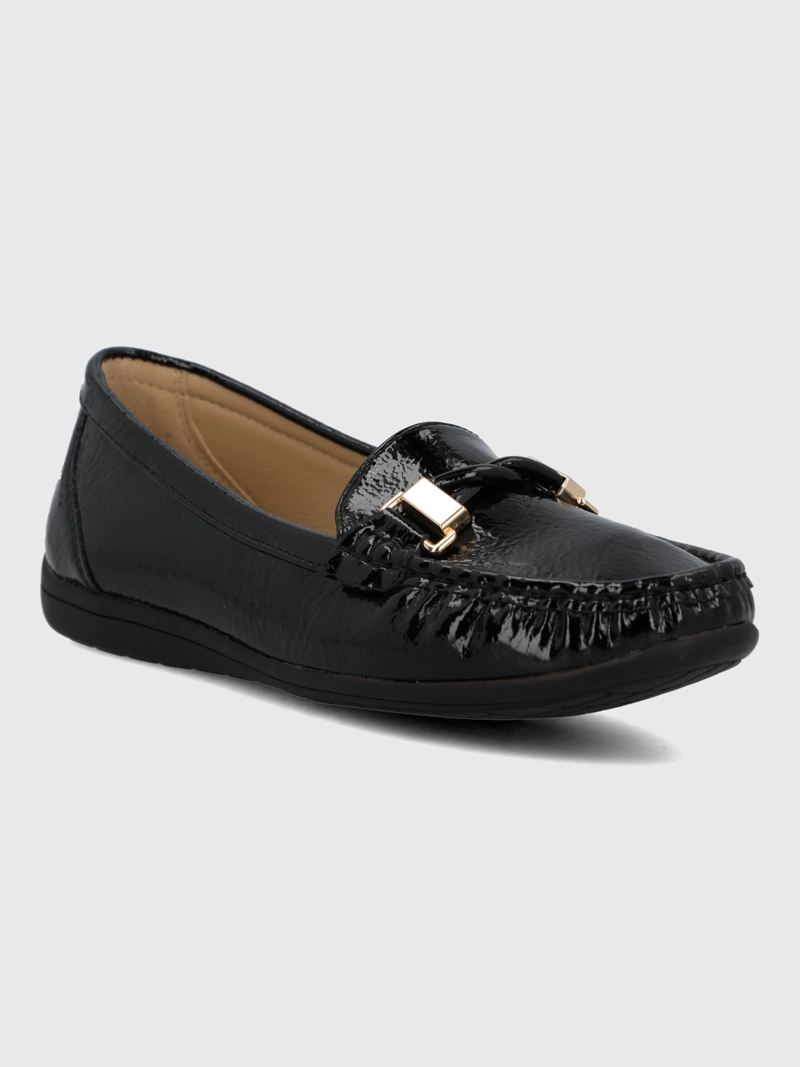 MOCASIN MUJER GRISELDA NEGRO HUSH PUPPIES - 1