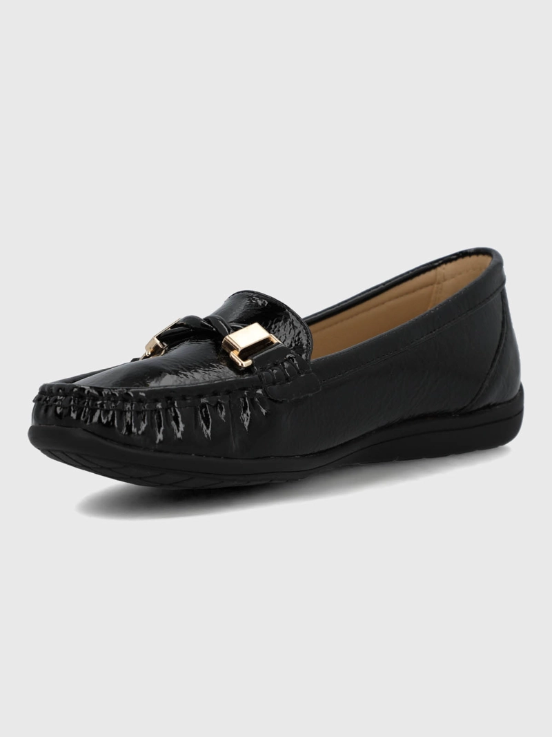 MOCASIN MUJER GRISELDA NEGRO HUSH PUPPIES - 6