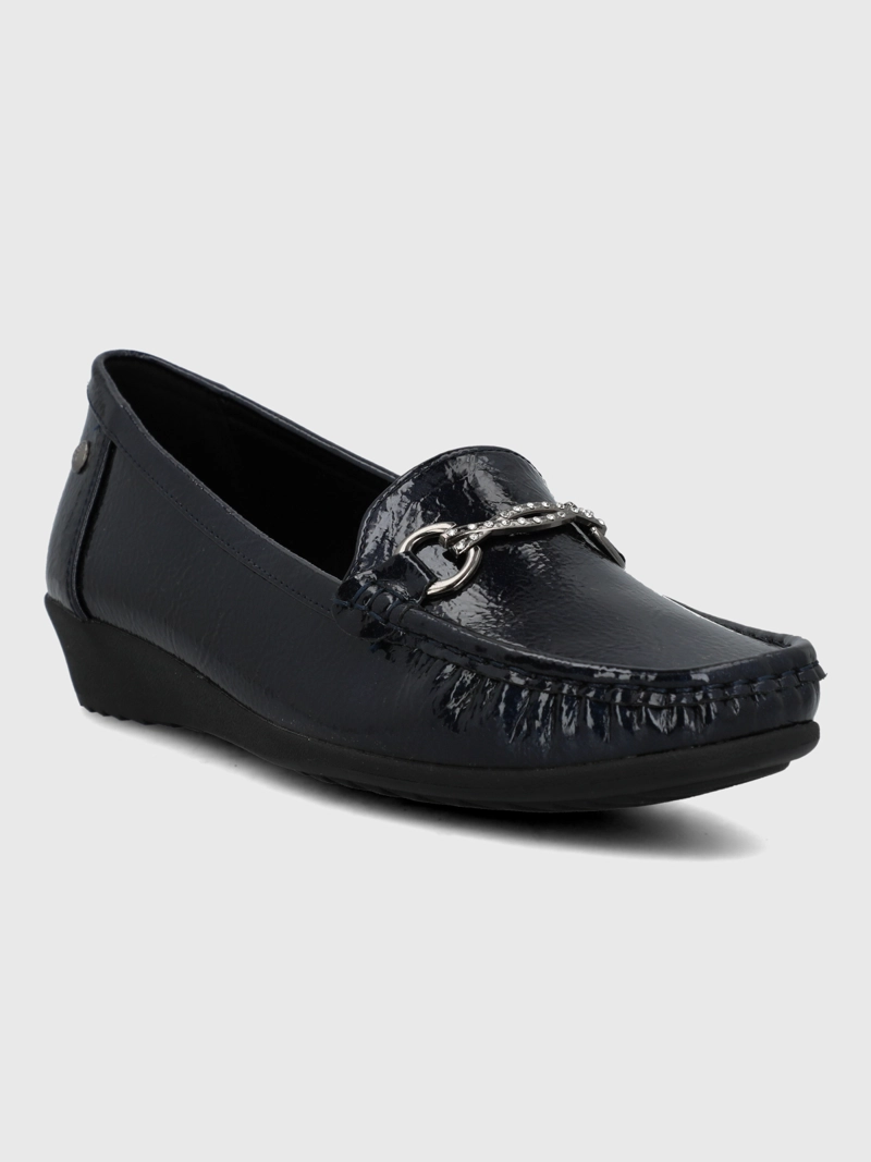 MOCASIN MUJER ANASTASIA AZUL HUSH PUPPIES - 1
