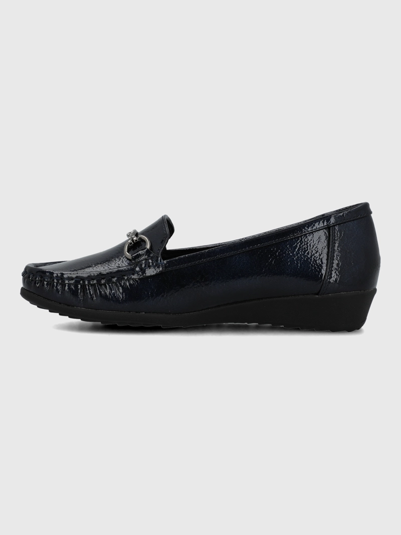 MOCASIN MUJER ANASTASIA AZUL HUSH PUPPIES - 5