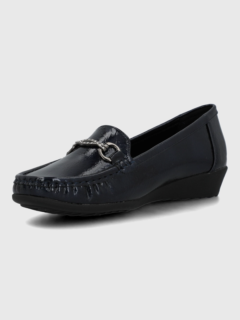 MOCASIN MUJER ANASTASIA AZUL HUSH PUPPIES - 6