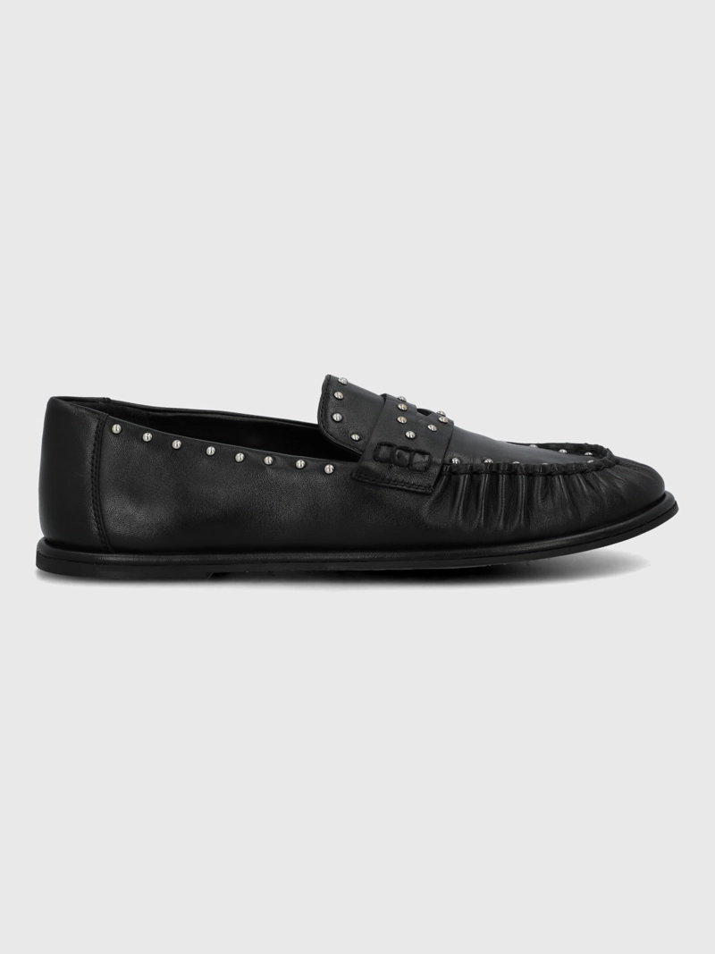 MOCASIN CUERO MUJER NINNA NEGRO HUSH PUPPIES - 2