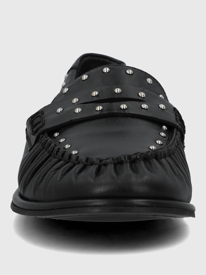 MOCASIN CUERO MUJER NINNA NEGRO HUSH PUPPIES - 4