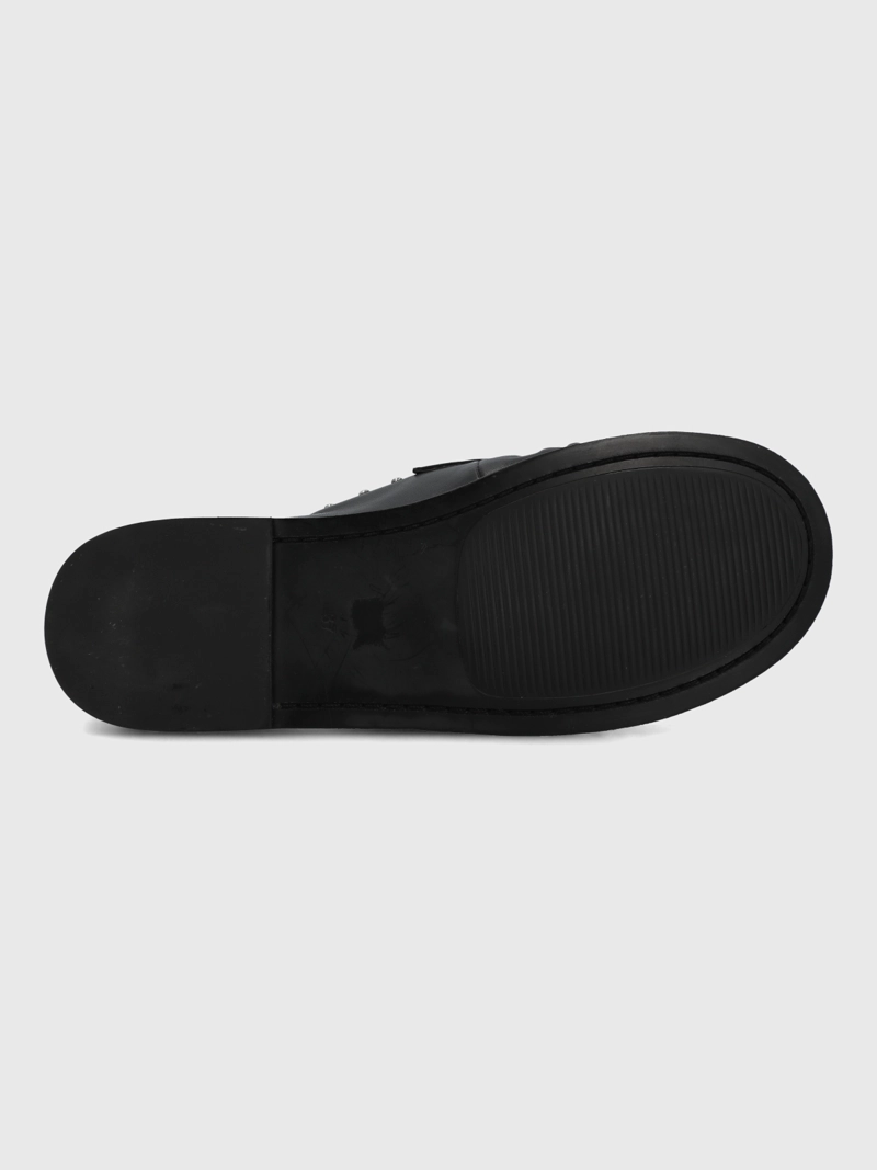 MOCASIN CUERO MUJER NINNA NEGRO HUSH PUPPIES - 8