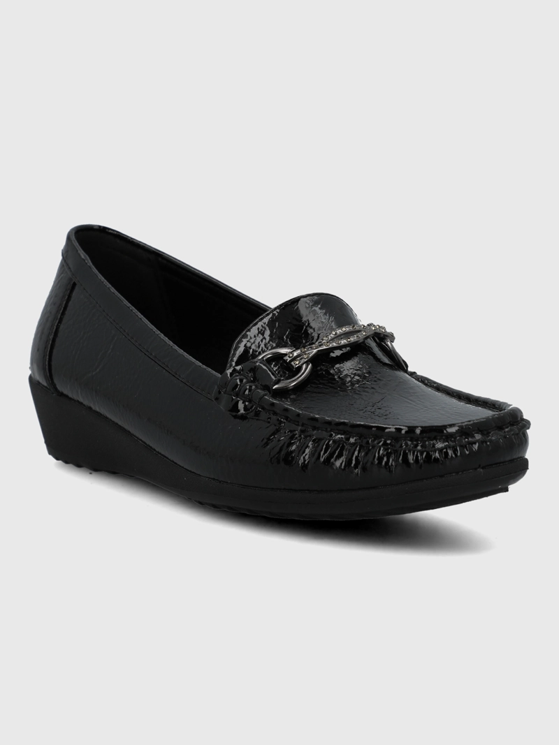 MOCASIN MUJER ANASTASIA NEGRO HUSH PUPPIES - 1