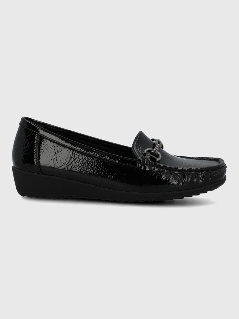MOCASIN MUJER ANASTASIA NEGRO HUSH PUPPIES - 2