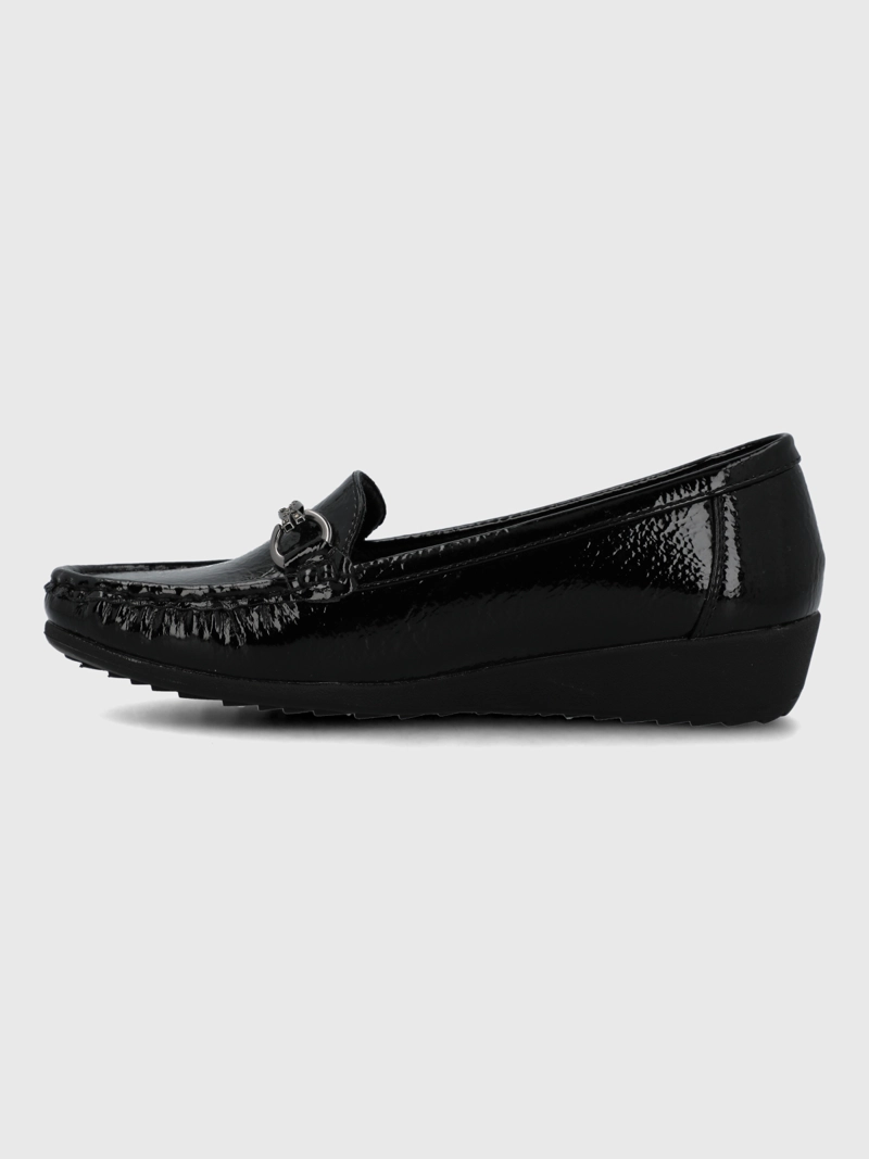 MOCASIN MUJER ANASTASIA NEGRO HUSH PUPPIES - 5