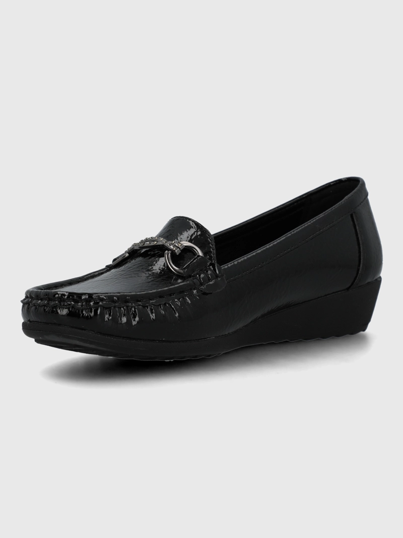 MOCASIN MUJER ANASTASIA NEGRO HUSH PUPPIES - 6