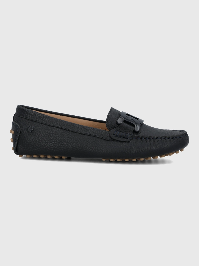 MOCASIN CUERO MUJER SIMONA AZUL HUSH PUPPIES - 2