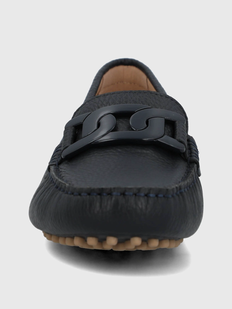 MOCASIN CUERO MUJER SIMONA AZUL HUSH PUPPIES - 4