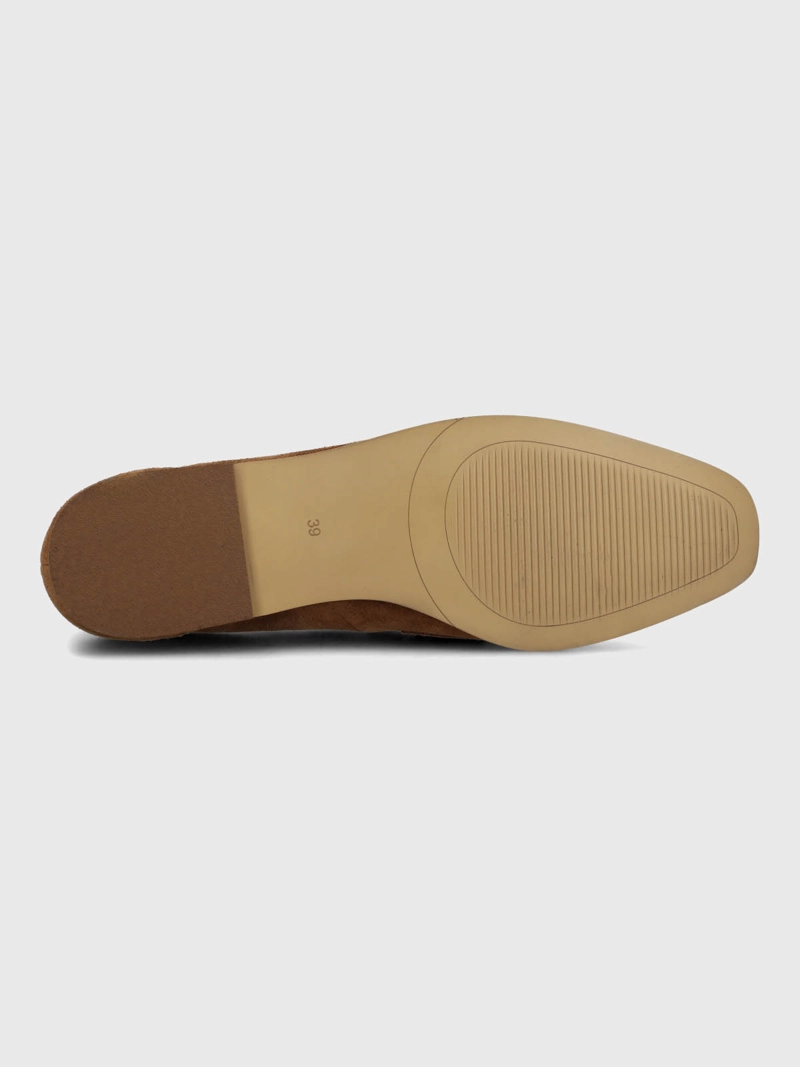 MOCASIN CUERO MUJER BLUME CAFE  HUSH PUPPIES - 8