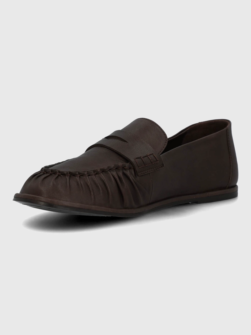 MOCASIN CUERO MUJER NINNA CAFE  HUSH PUPPIES - 6