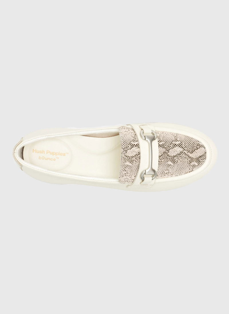 MOCASIN CUERO MUJER ALICEBIT LOAFER BLANCO HUSH PUPPIES - 6