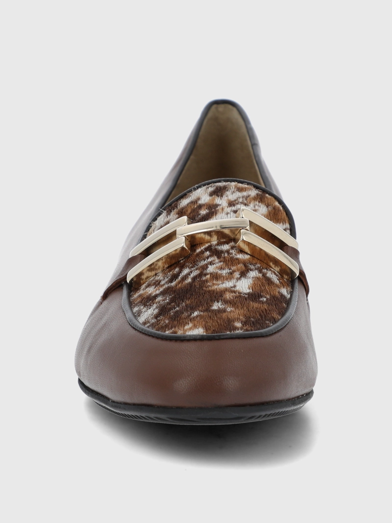 MOCASIN BRUNATE CUERO MUJER BOSCA CAFE  HUSH PUPPIES - 5