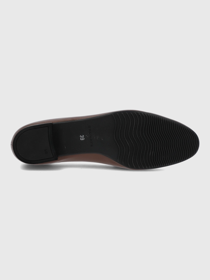 MOCASIN BRUNATE CUERO MUJER BOSCA CAFE  HUSH PUPPIES - 9