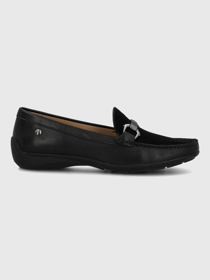 MOCASIN CUERO MUJER NATALIA NEGRO HUSH PUPPIES - 2