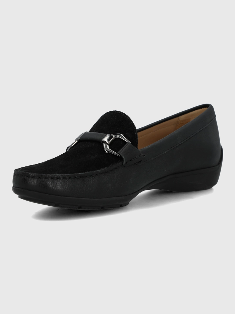 MOCASIN CUERO MUJER NATALIA NEGRO HUSH PUPPIES - 6