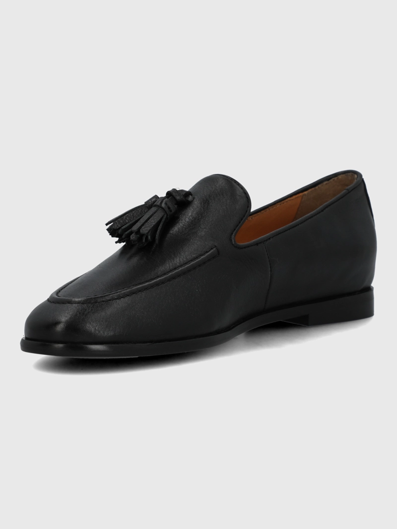 MOCASIN CUERO MUJER SWART NEGRO HUSH PUPPIES - 6