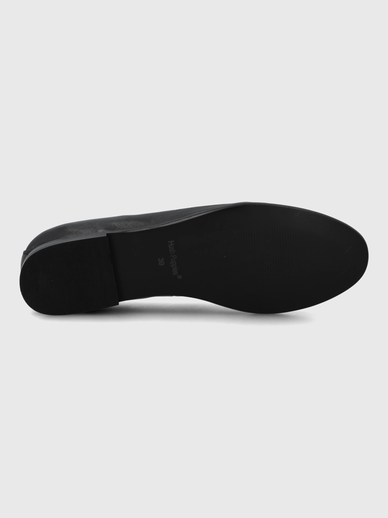MOCASIN CUERO MUJER SWART NEGRO HUSH PUPPIES - 8