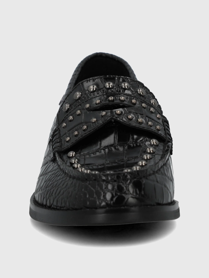 MOCASIN CUERO MUJER CROTA NEGRO HUSH PUPPIES - 4