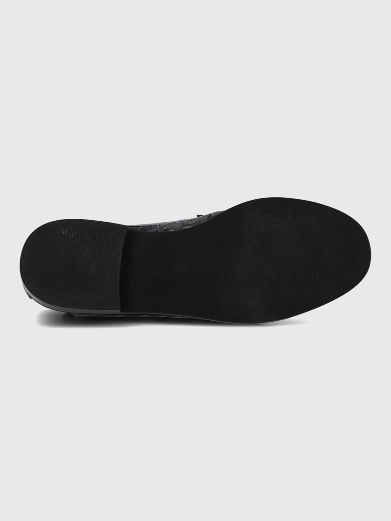 MOCASIN CUERO MUJER CROTA NEGRO HUSH PUPPIES - 8